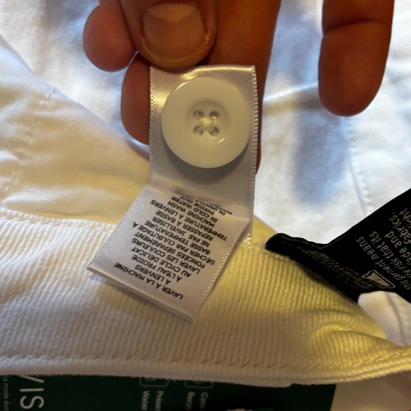 White denim cargo pockets loose short jorts NWT - Picture 9 of 13